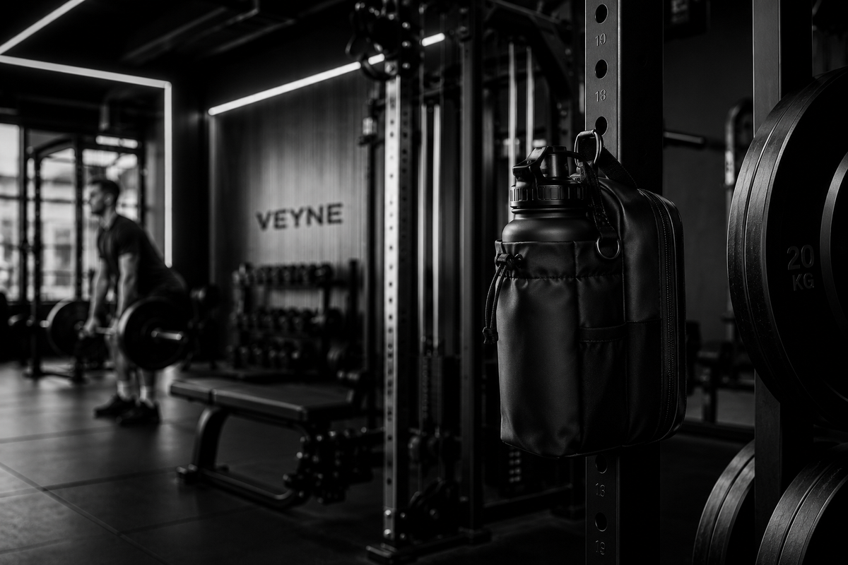 Die VEYNE Magnetic Gym Bag im Gym.